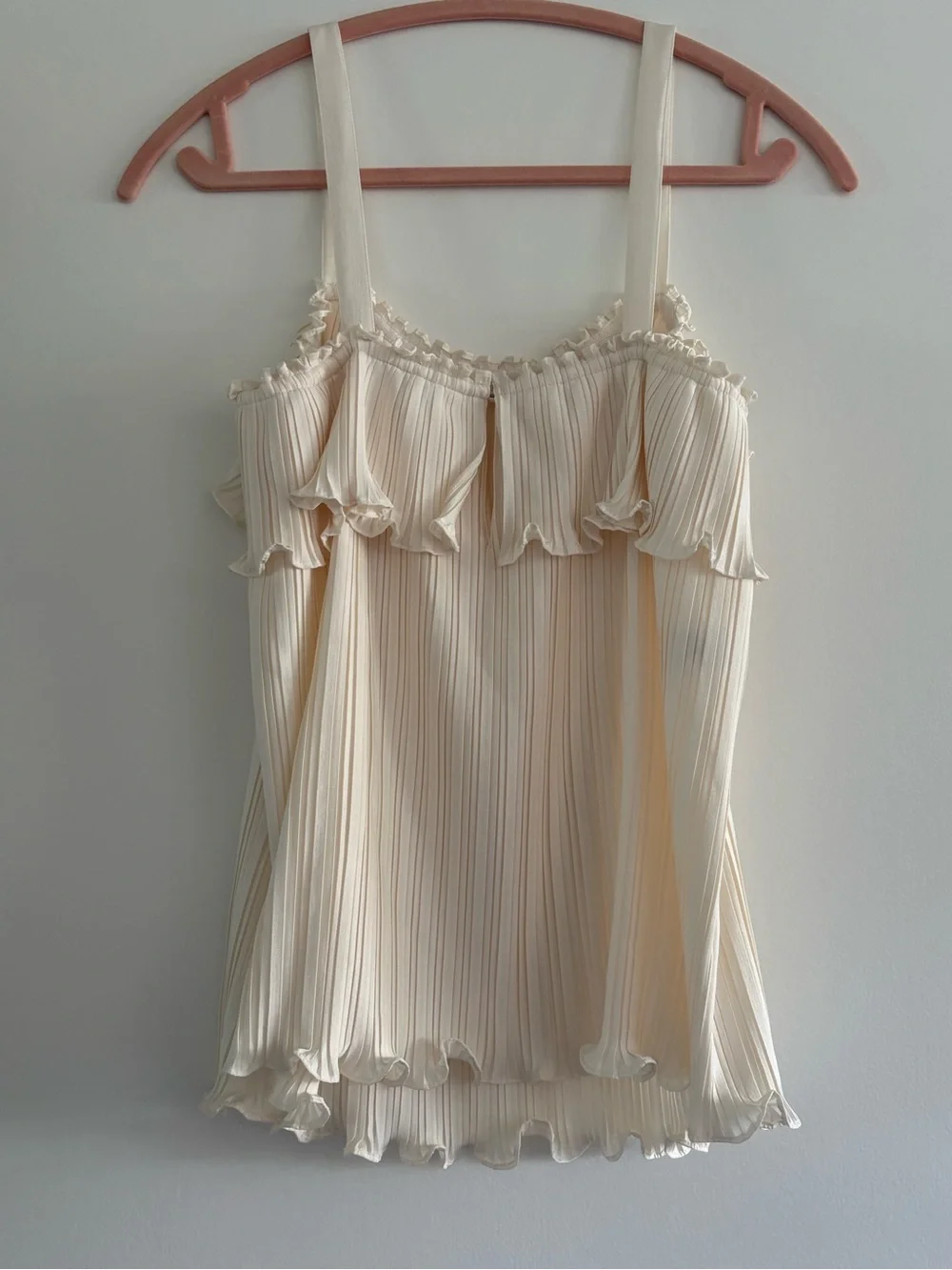 Derek Lam 10 Crosby Cream Pleated Skirt Set